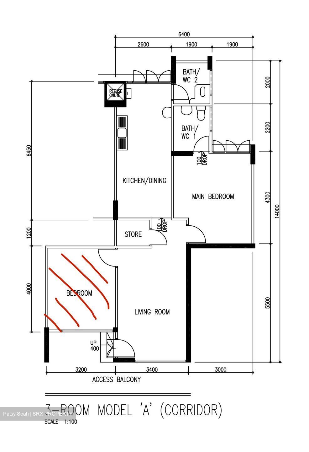 Blk 1 Teck Whye Heights I (Choa Chu Kang), HDB 3 Rooms #550957431